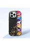 Black Silicone Case with Shock-Absorbing Camera Protections Compatible with iPhone 12/12 Pro