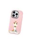Pink Silicone Case Compatible with iPhone 15 Pro with Shock-Absorbing Camera Protections - 4