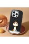 Black Silicone Case Compatible with iPhone 16 Pro with Shock-Absorbing Camera Protections - 2