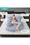 Pregnancy Pillow + Maternity Belt Set, Maternity Pillows with Removable Crystal Velvet Cover, U-Shap - 4