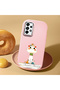 Pink Silicone Case with Shock-Absorbing Camera Protection Compatible with Samsung Galaxy A73 - 2