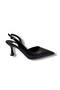 C-Shoes Bç93-26 Washed Leather Thin Heel Open Back Women's Stiletto (8cm) - 2