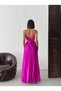 Rochie plisata din satin - 4