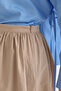 Beige gathered waist parachute skirt - 3