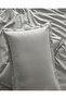 Crep Family Size 100% Cotton Flat Duvet Cover Set - Ice Gray - 6