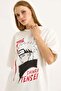 Printed Oversize Crew Neck Tshirt White - 2