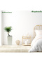 90cm Artificial Dracaena Tree, Fake Plant with White Planter for Patio Office Home Decor - 5