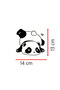 Confused Funny Panda Official Auto Car Glass Sticker Decal for Computers,Trucks, Motorcycles - 4