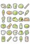Sweet Food Fruit Sticker Set 150 Pieces - Mega Pack of 5 No07 - Laptop Notebook Agenda - 3