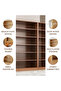 Modern Solid Wood Bookshelf Floor Rack Wall Mounted Corner Storage Bookcase - 5