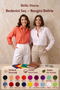 2-Pack Women's Oversize Linen Textured 100% Cotton Single Pocket Comfortable Shirts - 3