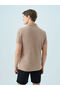 Men's Regular Fit T-Shirt Lf2035136 Dark Beige - 3