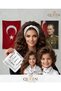 Kemal Atatürk Signature Patterned 50X50 cm Cotton Fabric School Show Festival Bandana Scarf White Black - 3