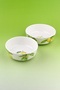 Orange Two Porcelain Bowls - 2