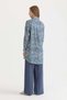 Desenli Basic Lyocell Tunik İndigo - 4