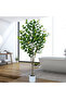 185cm Artificial Lemon Tree Indoor Outdoor Faux Lemon Plant with White Pot for Home Office Decor - 8