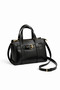Black Women's Hand and Shoulder Bag with Long Strap, Stylish Daily Use Mini Bag - 3