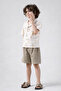 Boy's Patterned Shirt & Shorts Set (Summer) - 5