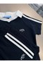 Boys' Striped Detailed Top and Bottom Set - Short Sleeve T-Shirt and Shorts Sports Combo - 5