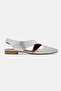 Women's Lame Genuine Natural Leather 36-41 Size Side Open Ballet Flats - 2
