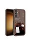 حافظة لهاتف Galaxy A15 مع حماية للكاميرا وسطح خلفي مطبوع وغطاء أنيق من TGCO - بني فاتح - 5