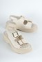 Women's Black Patent Leather Buckle Sandals – Thick Orthopedic Sole, Casual, Stylish, Comfortable Summer Shoes - 3