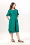 Short Sleeve Hacer Double Pockets Summer Poplin Authentic Dress Nile Green Nlysl - 5