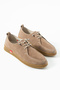 Mokka Beige Suede Genuine Leather Orthopedic Loafer - 2