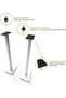 SP32PLW 32" Bookshelf Speaker Stands, White - 2