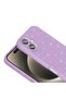 iPhone 16 Case with Camera Protection, Silvery Luxury Tgco Cotton Cover - Light Pink - 8