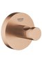 towel rack, Essentials Robe Hook, concealed fixing, brushed warm sunset, matte copper - 3