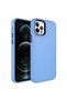 iPhone 13 Pro Compatible Hard Tgco Botox Case with Metal Frame and Button Design-Blue