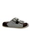 55206-26 Glittery Leather Double Band Anatomical Women's Slippers 36-40 - 2