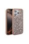iPhone 16 Pro Case Shiny Gemstone Design Tgco Diamond Cover - Gold - 5