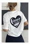 Optimistic Heart Back Print T-Shirt - 2