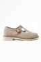 Petra Beige Suede Genuine Leather Loafer