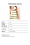 Women's Yellow Striped S6-108 Crop Fit Polo Neck Slim Summer Knitwear Bodysuit - 6