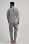 Men's Gray Lyc Suprem Pocketed Pajama Bottoms - 4