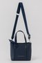Vena Scarf Detailed Adjustable Strap Large Volume Women's Navy Blue Tote Shoulder and Crossbody Bag - 2
