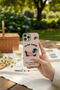 iPhone 16 Pro Compatible Kawaii Embroidered Cute Puppy Figured Silicone Phone Case - 4