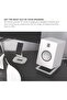 S6W Tilted Desktop Speaker Stands for Bookshelf Speakers & Full-Size 5"-7" Studio Monitors - 4