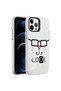 iPhone 12 Pro Compatible Marble Patterned Tgco Marbello Case-White