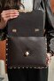 Retro Style Genuine Leather Hand-Held Crossbody Women's Bag - 6