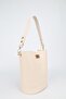 Women's Cream Wallet Detailed Bucket Model Hand and Shoulder Bag Molina - 4