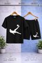 Children's Rovasata Adam Byz Printed Crew Neck T-Shirt - Shorts Set