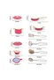 11 Piece Pink Enamel Pot Pan Set - 5