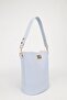 Women's Ice Blue Wallet Detailed Bucket Model Hand and Shoulder Bag Molina - 4