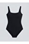 Black Women's Swimsuit with Removable Pads from Güli̇s Gi̇yi̇m