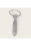 Stone Crystal Look Women's Tie Necklace Stylish Neck Accessory Evening Dress Shirt Jewelry - 4