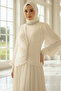 Shiny Chiffon Stone Detailed Plus Size Hijab Evening Dress Tbs968 - 2